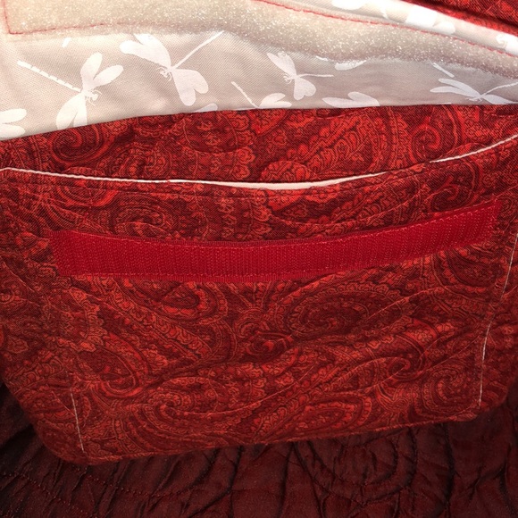 Red Paisley quilted bag (VB style) - Picture 4 of 8